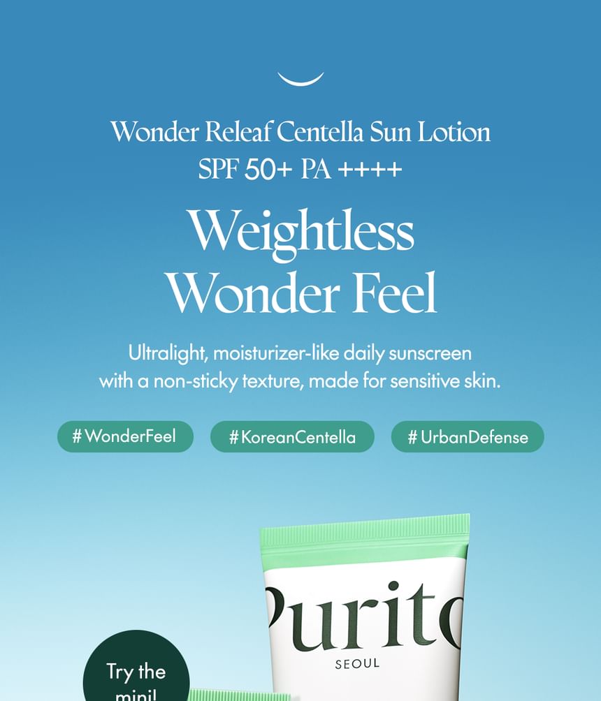 Purito SEOUL - Wonder Releaf Centella Dagelijkse Zonnelotion Mini