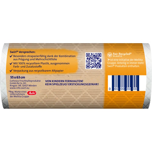 Swirl® 35 l Zugband- Müllbeutel Reißfest & Dicht