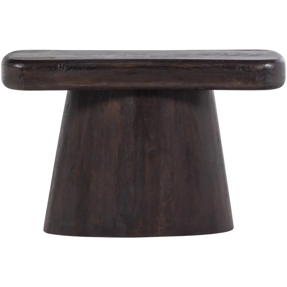 WOOOD Amco Sidetable - Mango Hout - Zwart - 76x120x40