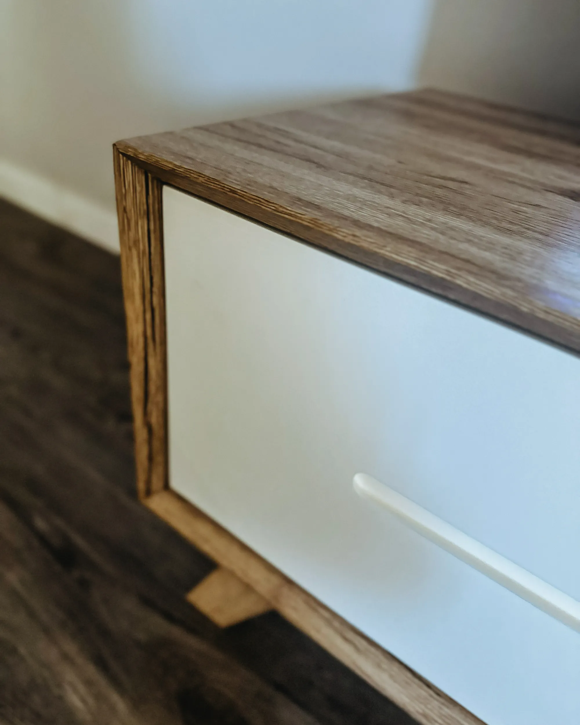 TV-meubel FORESTER Bruin/wit