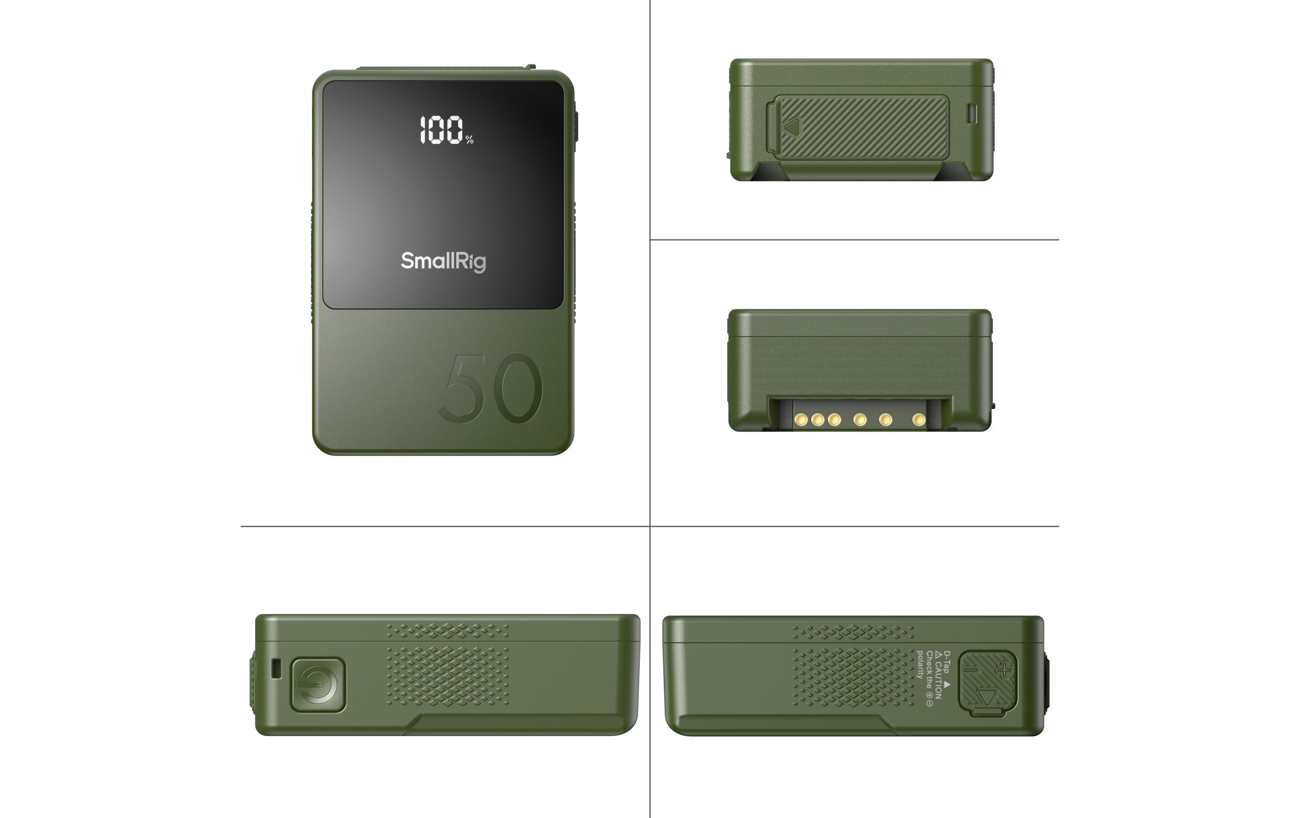 VB50 Mini V-Mount-Batterie Grün<br>Kompakter und leichter V-Mount-Akku