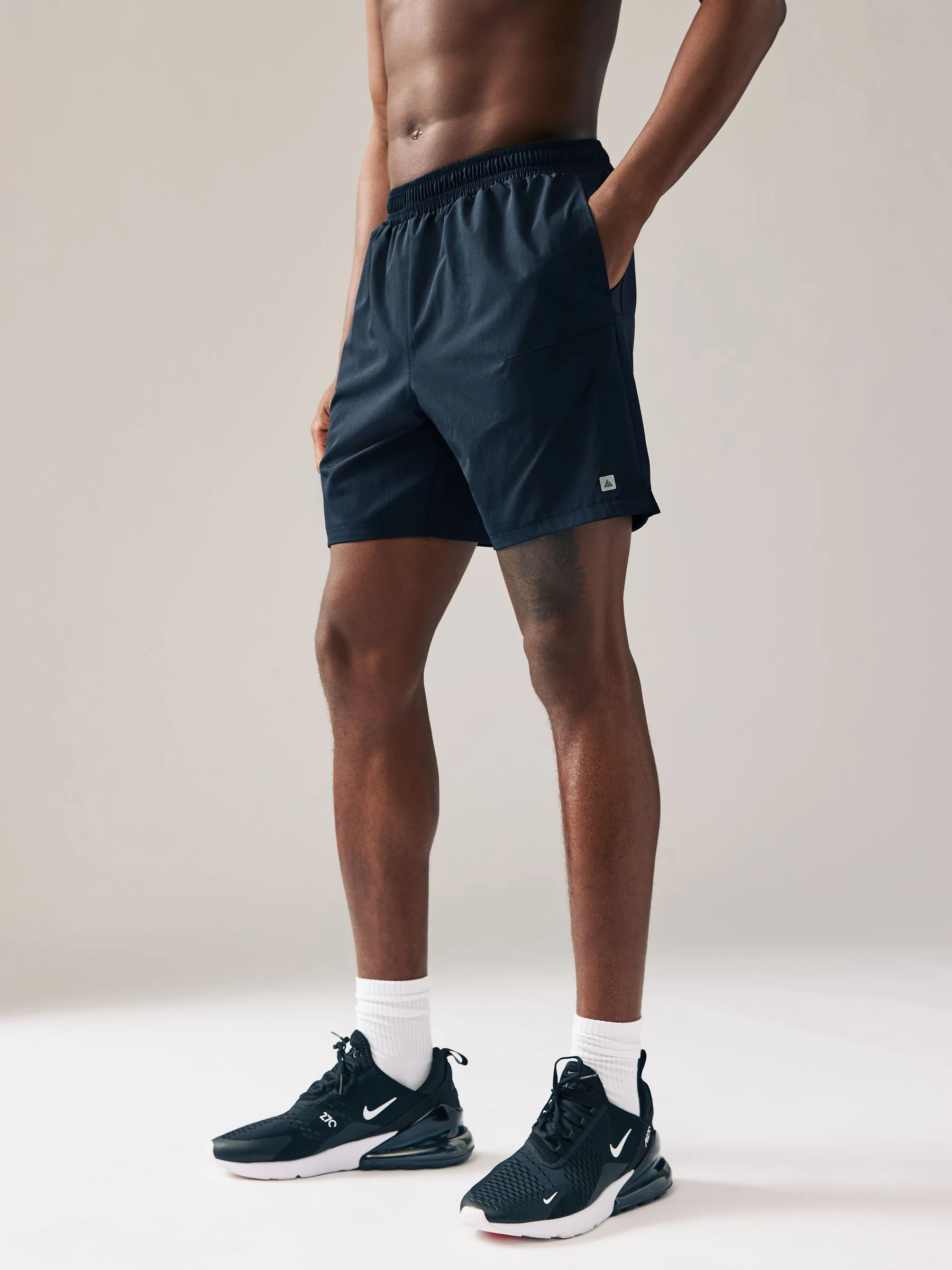 Zwart/marineblauw - 7 inch - Active Gym Sports Shorts 2 Pack