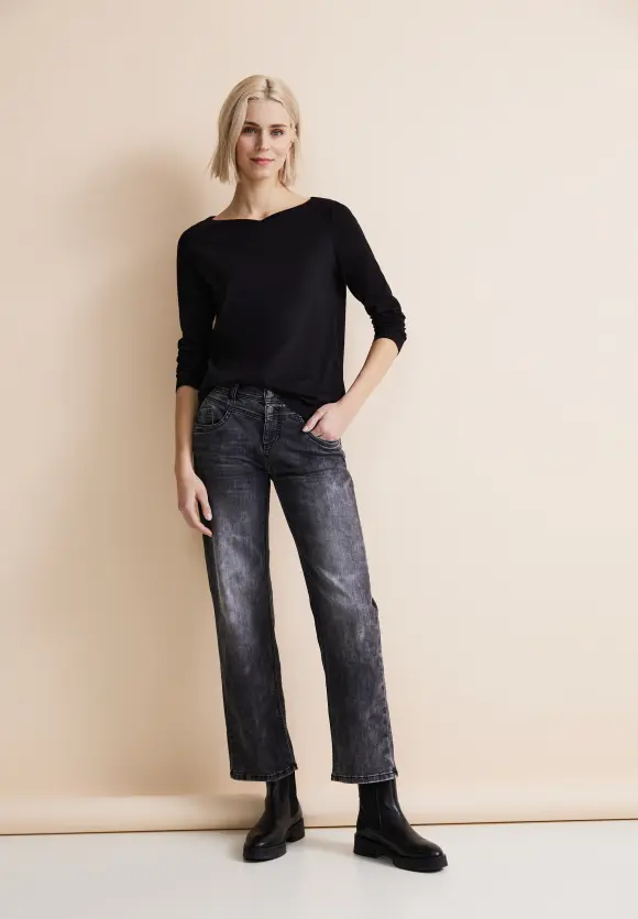 Softes Langarmshirt - Black
