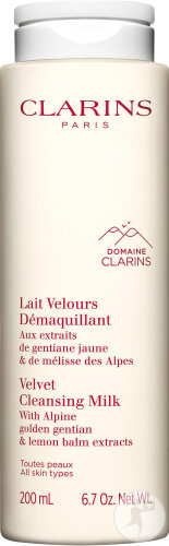 Clarins Lait Velours Démaquillant Toutes Peaux Flacon 200ml