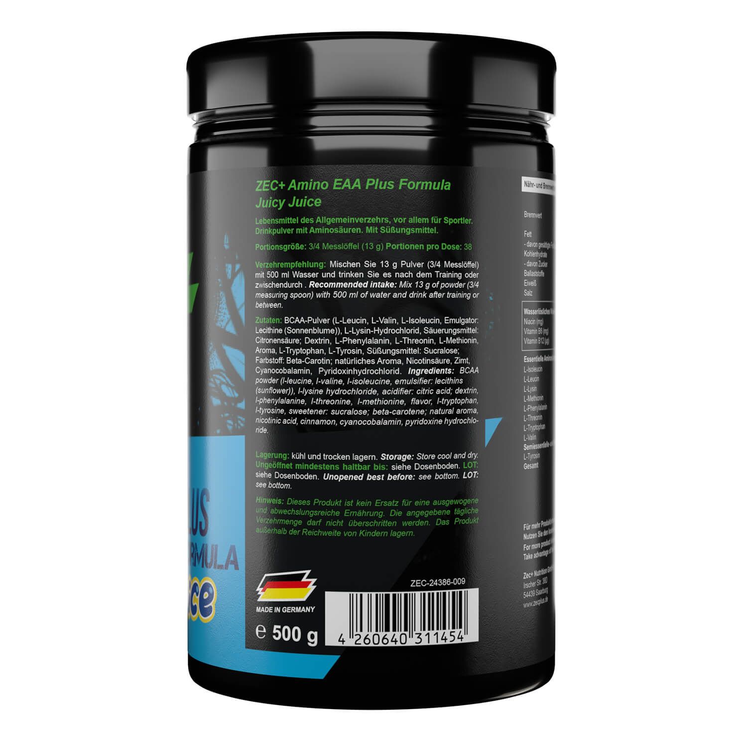 ZEC+ AMINO EAA Aminosäure Pulver Juicy Juice