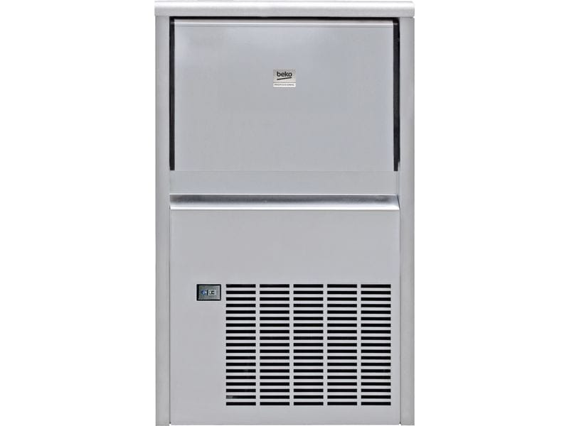 Beko Eiswürfelmaschine ADN 108 BP 25 kg/24h Kompakte Gewerbe-Eismaschine aus Edelstahl