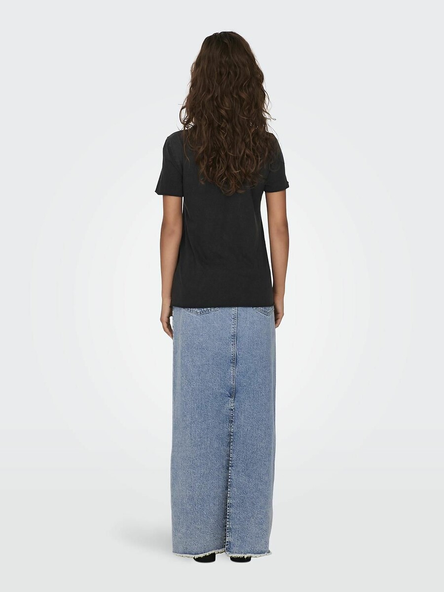 SOMENTE<br>Camiseta com gola redonda e estampa