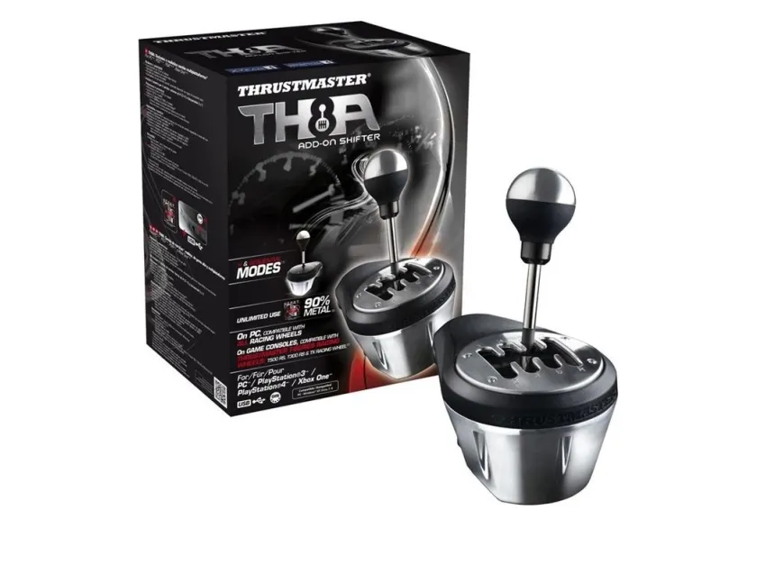 ThrustMaster TH8A Shifter - Håndtag til gearskift - kabling - for PC, Sony PlayStation 3, Microsoft Xbox One, Sony PlayStation 4, Sony PlayStation 5, Microsoft Xbox Series S, Microsoft Xbox Series X