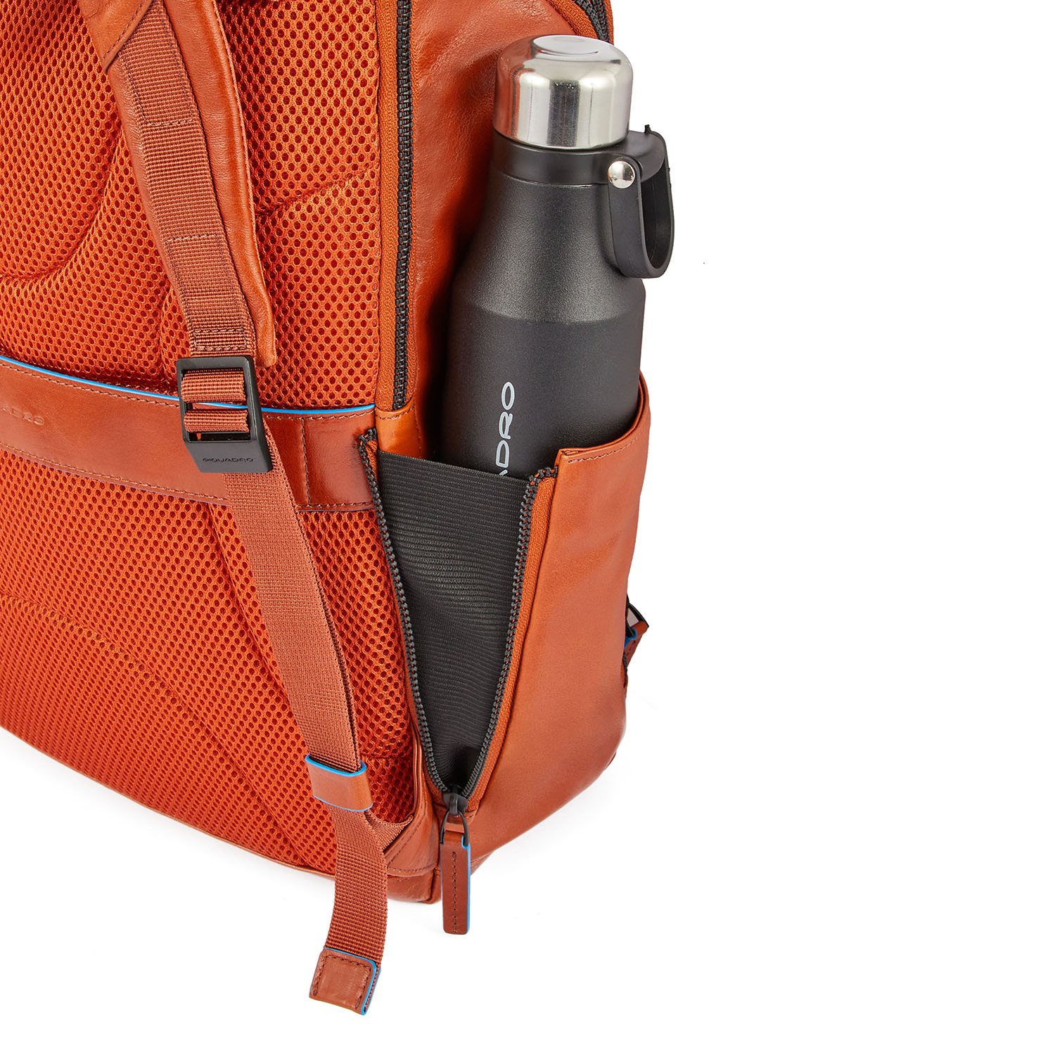 Piquadro Blue Square Computer Backpack With iPad Pro black