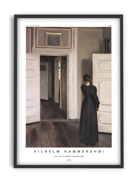 PSTR studio - Vilhelm HammershÃ¸i - Interior woman