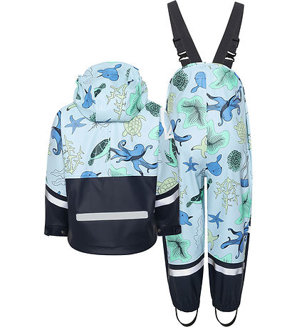 Didriksons Regenkleidung m. Träger - PU - Waterman - Ocean Multi