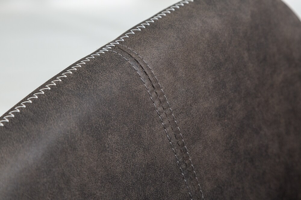 riess-ambiente Stuhl MUSTANG - antik grau Microfaser mit Armlehne