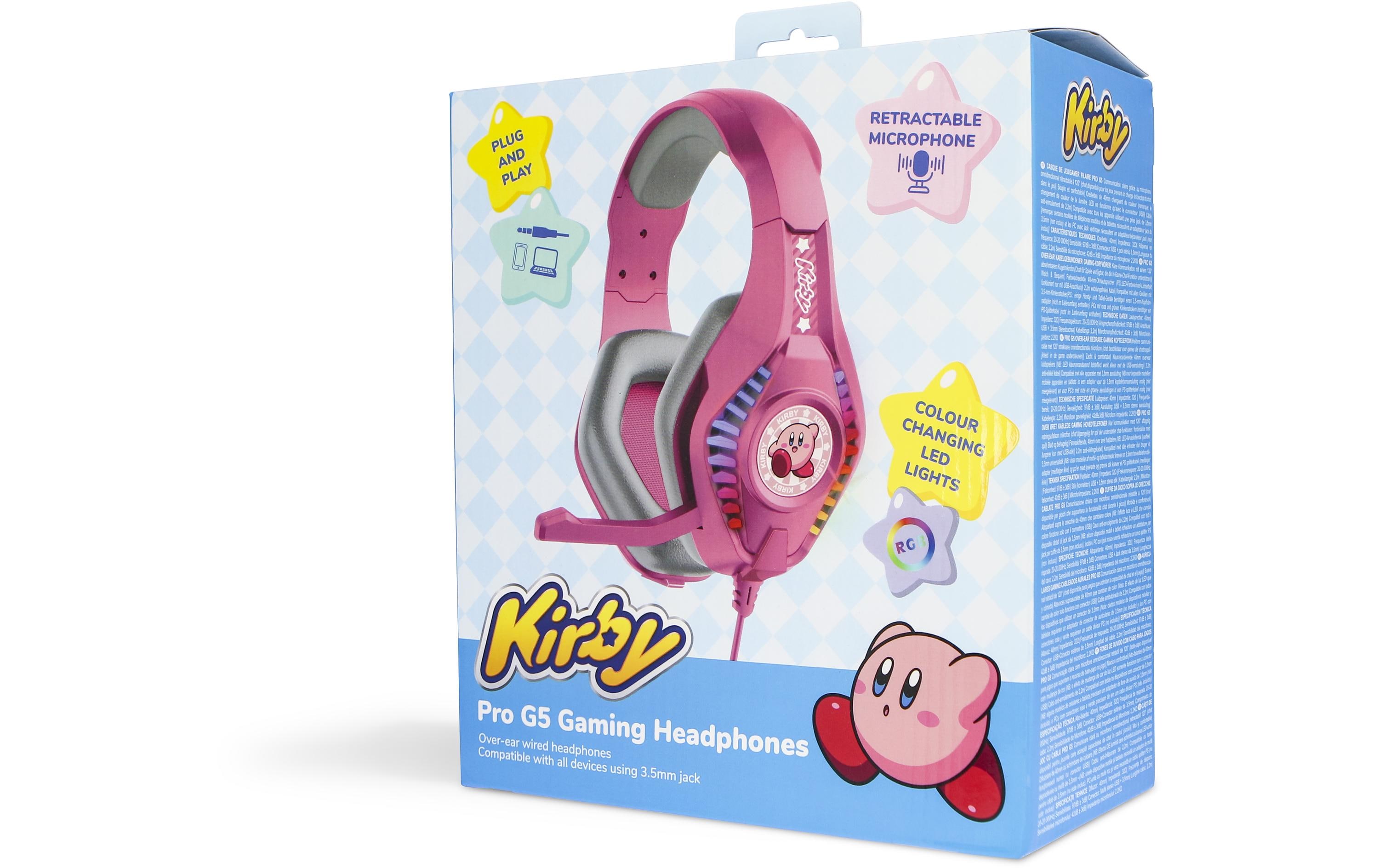 Headset Nintendo Kirby PRO G5 Rosa; PinkKomfortables Gaming-Headset für die Switch im Kirby Design