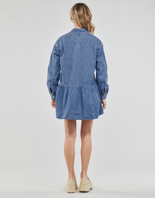 Tommy Jeans - TJW CHAMBRAY SHIRT DRESS - Bleu