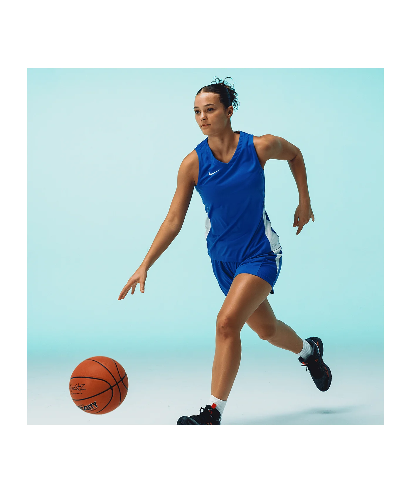 Nike Team Basketball Stock Trikot Damen Blau F463