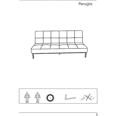 Perugia sovesofa - beige