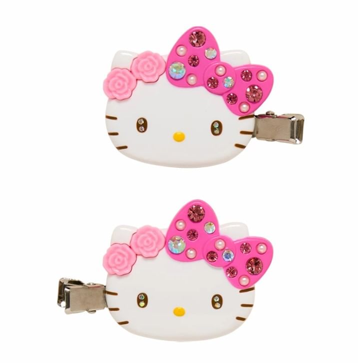 Sanrio - Hello Kitty Bangs Haarclip Deluxe - Roze (Set van 2)