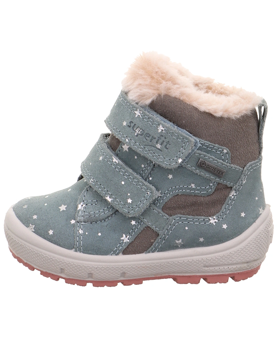 Klett-Boots GROOVY - STARS gefüttert in hellgrün/grau