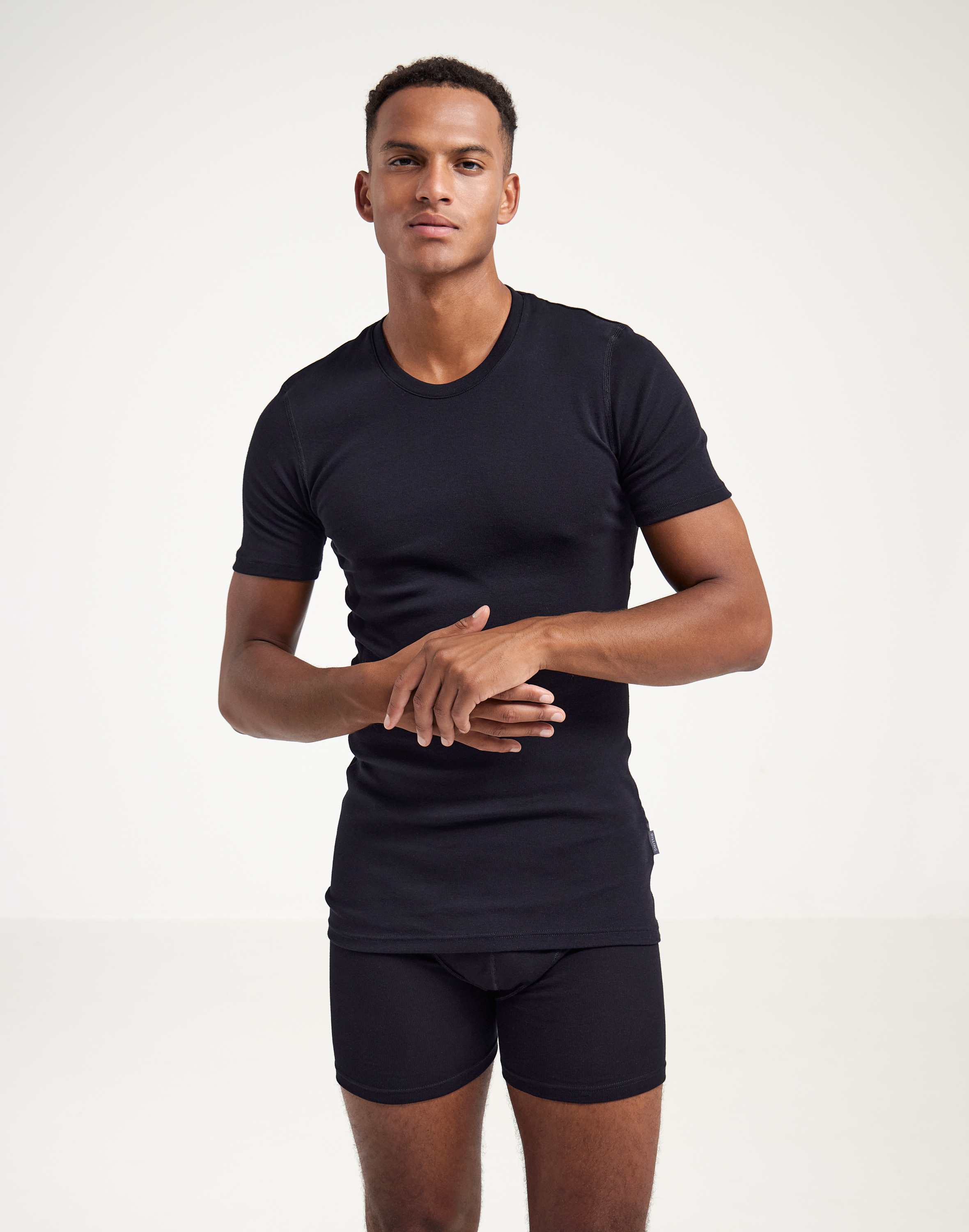 Boxershort lang met gulp van katoen voor heren