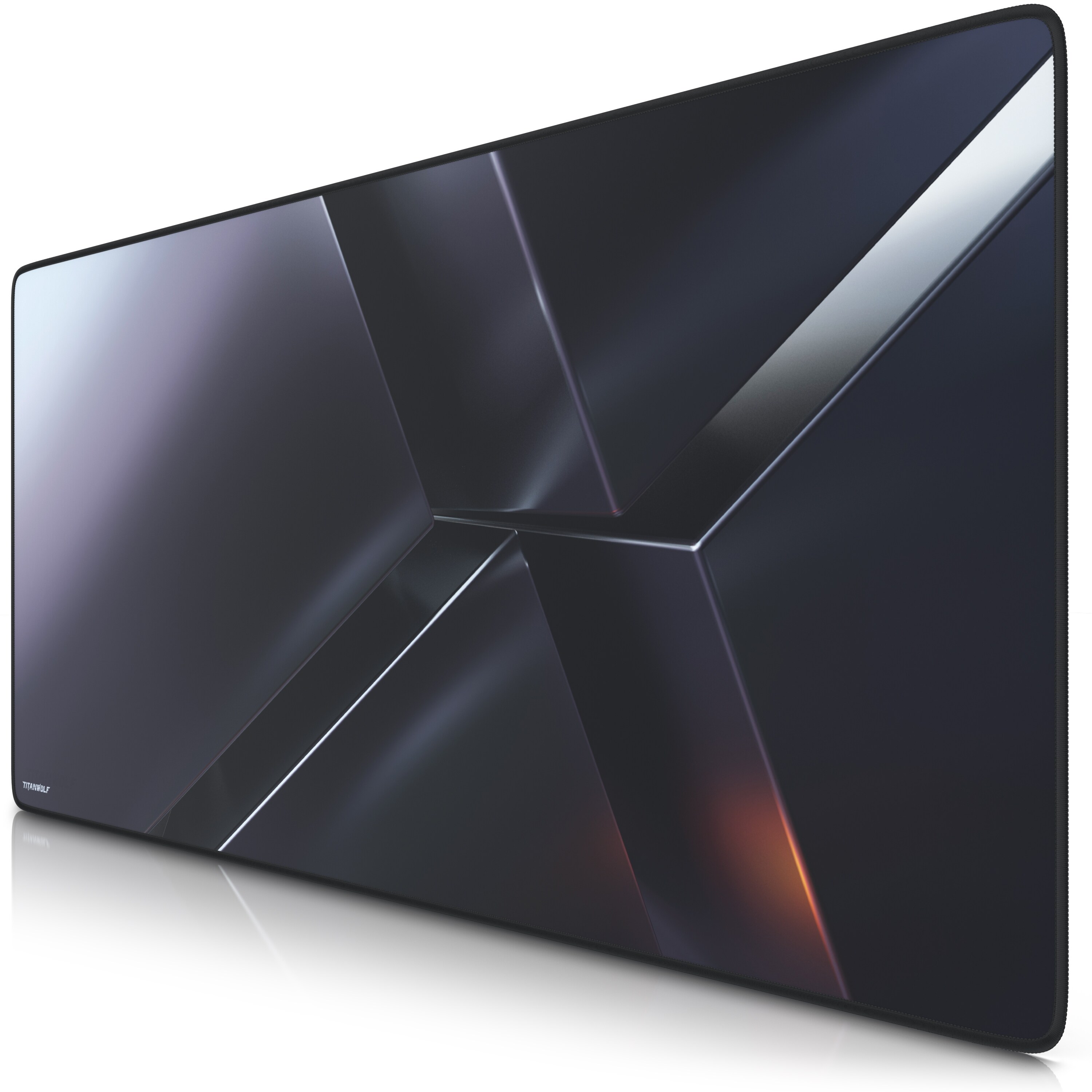 Titanwolf Gaming Mauspad, 900 x 400mm XXL Mousepad, verbessert Präzision & Geschwindigkeit, X Motiv