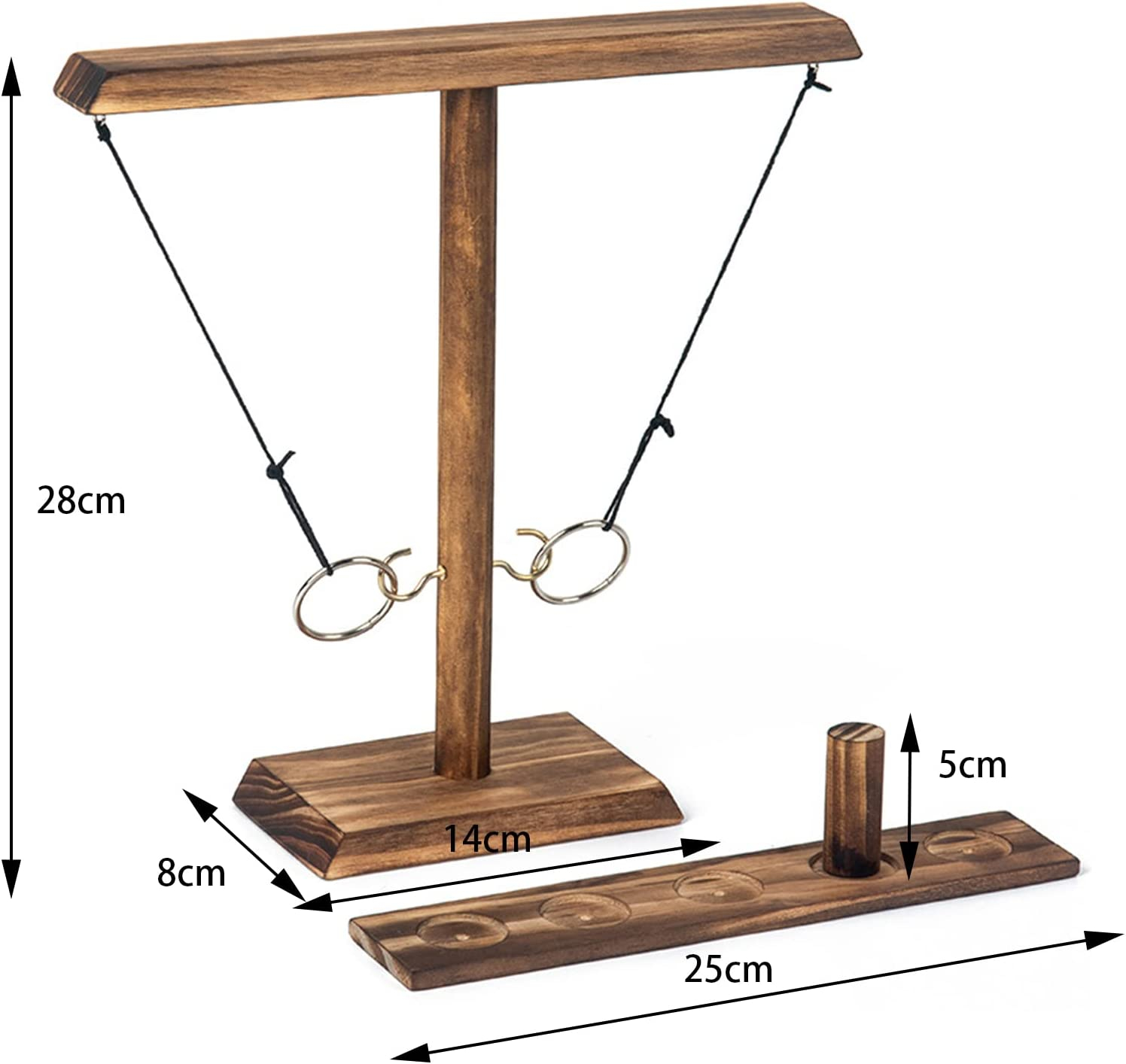 Holz Party Ringwurf Spiel Hook Tischplatten Shot Trinkspiel