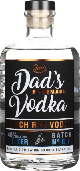 ZUIDAM DAD'S HOMEMADE DUTCH RYE VODKA 1LTR