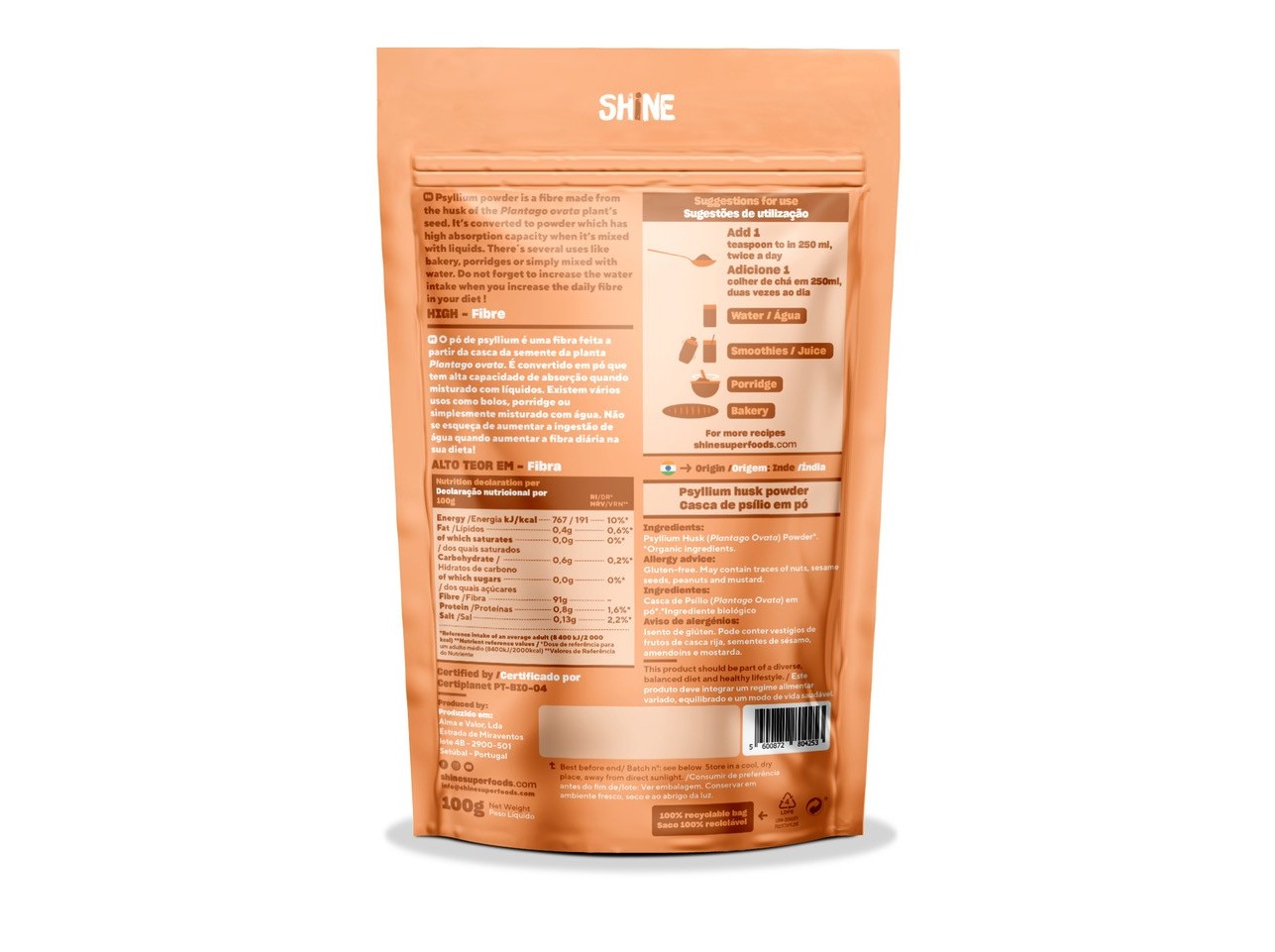 PSILIO SHINE EM PÓ BIO 100G