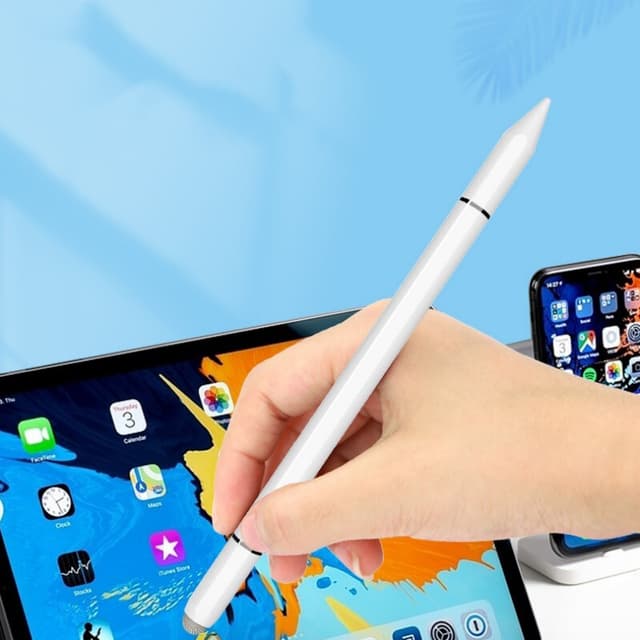 3-i-1 magnetisk stylus kompatibel med Apple/Huawei/Xiaomi/Samsung Hvid