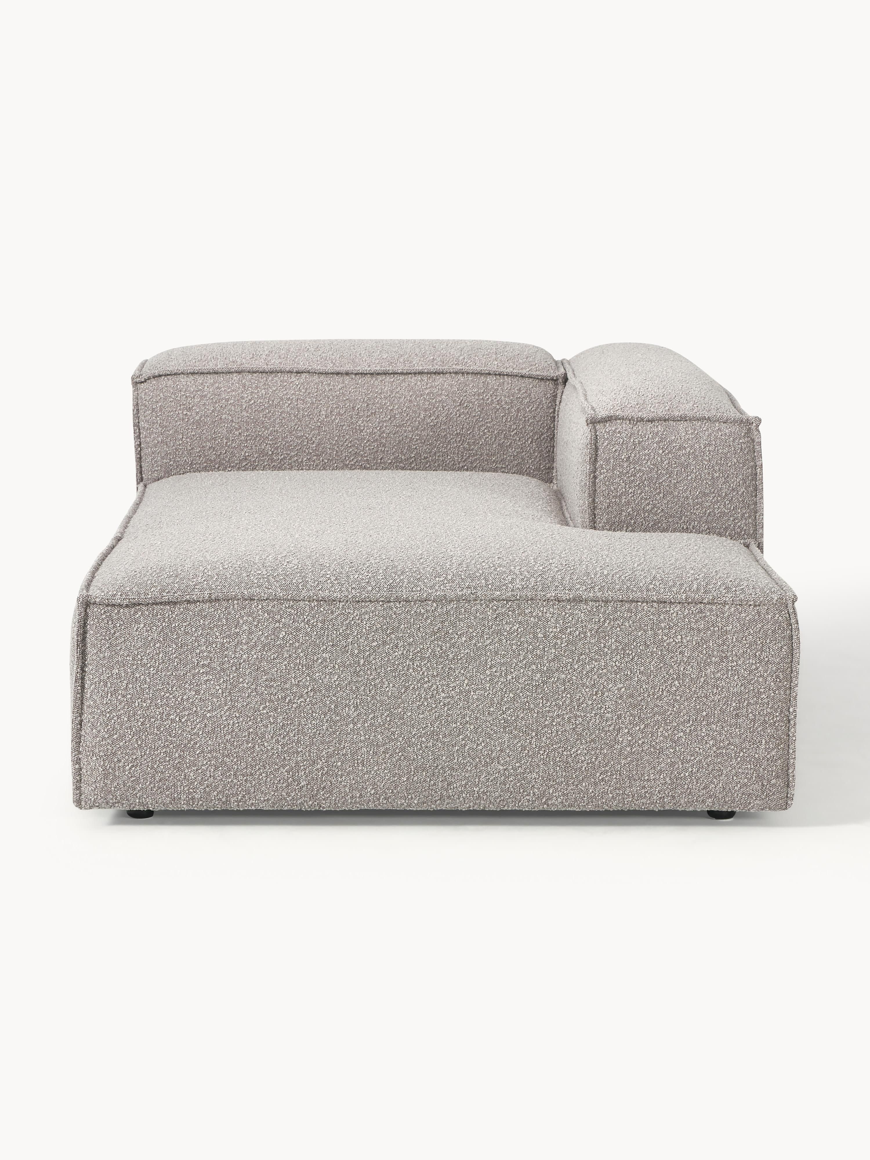 Chaise longue hoekmodule Lennon van bouclé