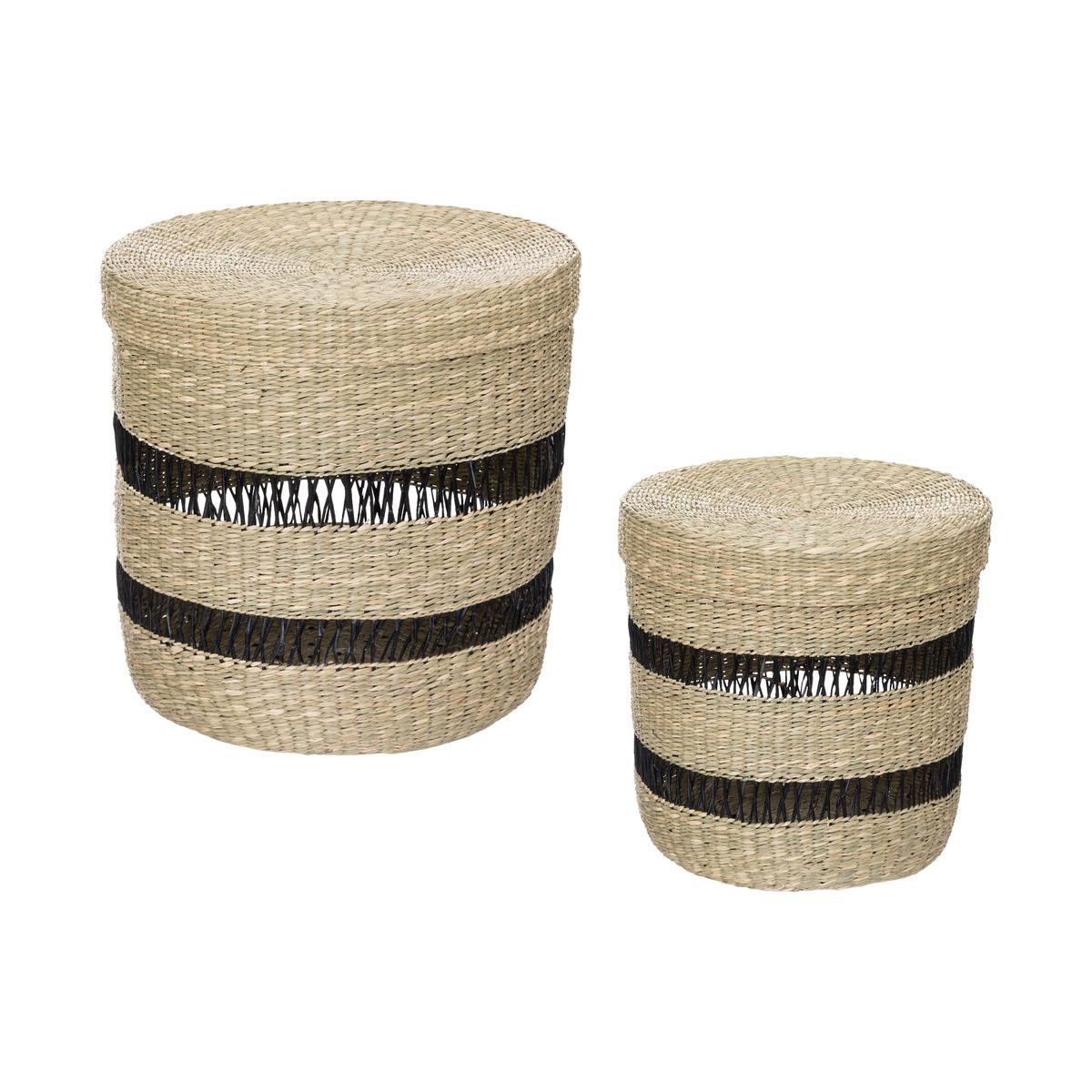 PANIER COUVERCLE NATUREL JAYLA TAILLE M