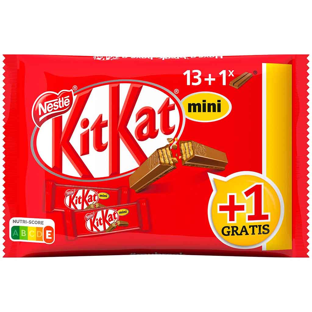 KitKat mini Schokoriegel 14er 233g MHD:30.7.25