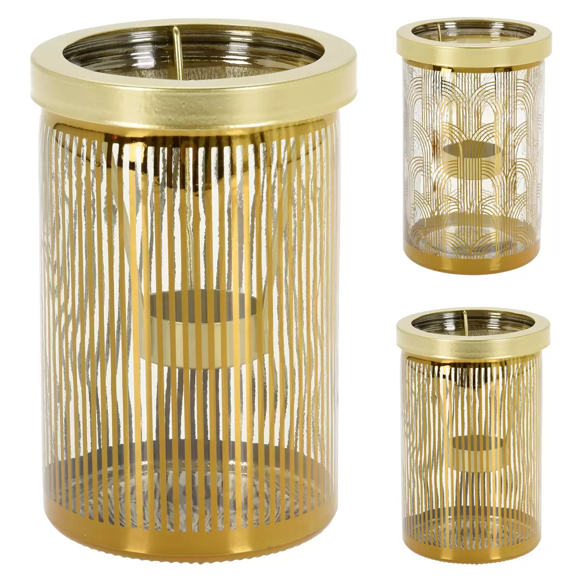 Teelichthalter Tealight-Holder Gold