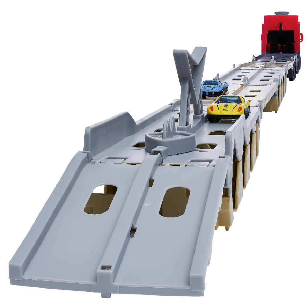 Camion catapulte avec 6 voitures - Longueur piste 2,5 m