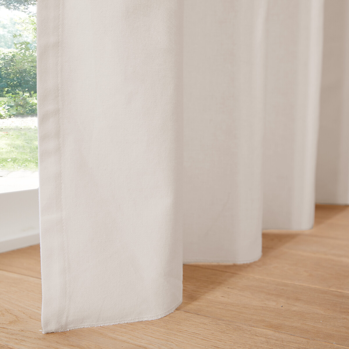 LA REDOUTE INTERIEURS<br>Cortina de algodão com ilhós Cenário