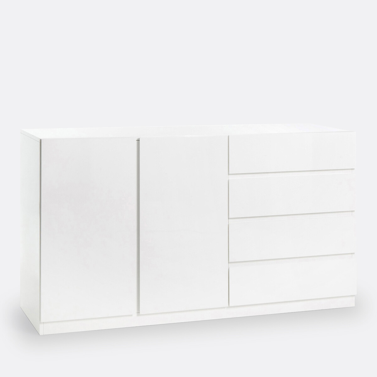 LA REDOUTE INTERIEURS<br>Armário baixo 2 portas, guarda-roupa e 4 gavetas, Léo