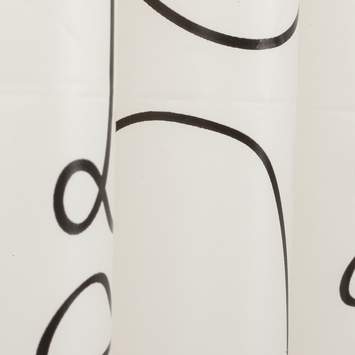 Sealskin douchegordijn mind 180x200cm zwart/wit