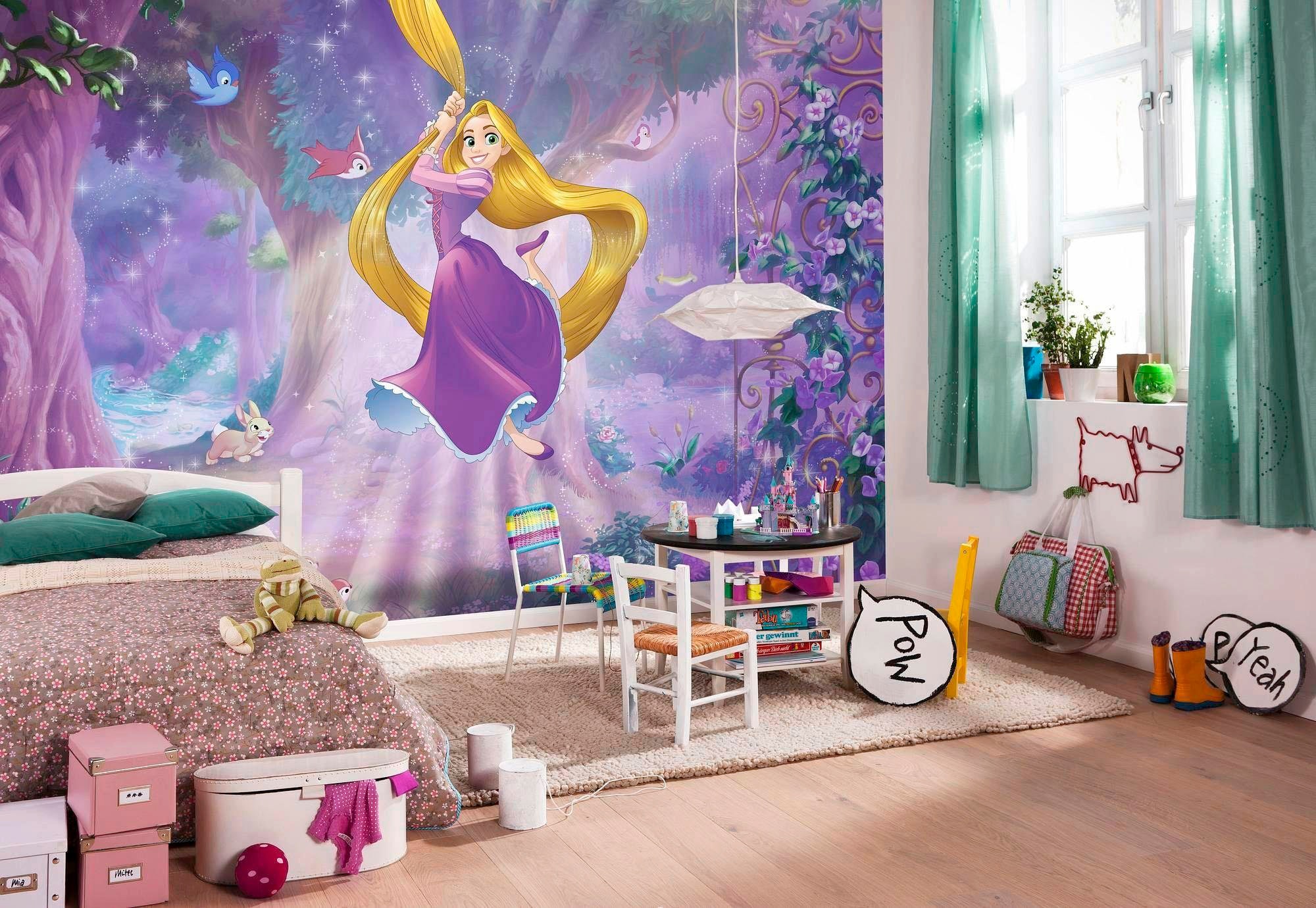 Komar Fototapete »Rapunzel - Grösse 368 x 254 cm« bedruckt glatt Kinderzimmer
