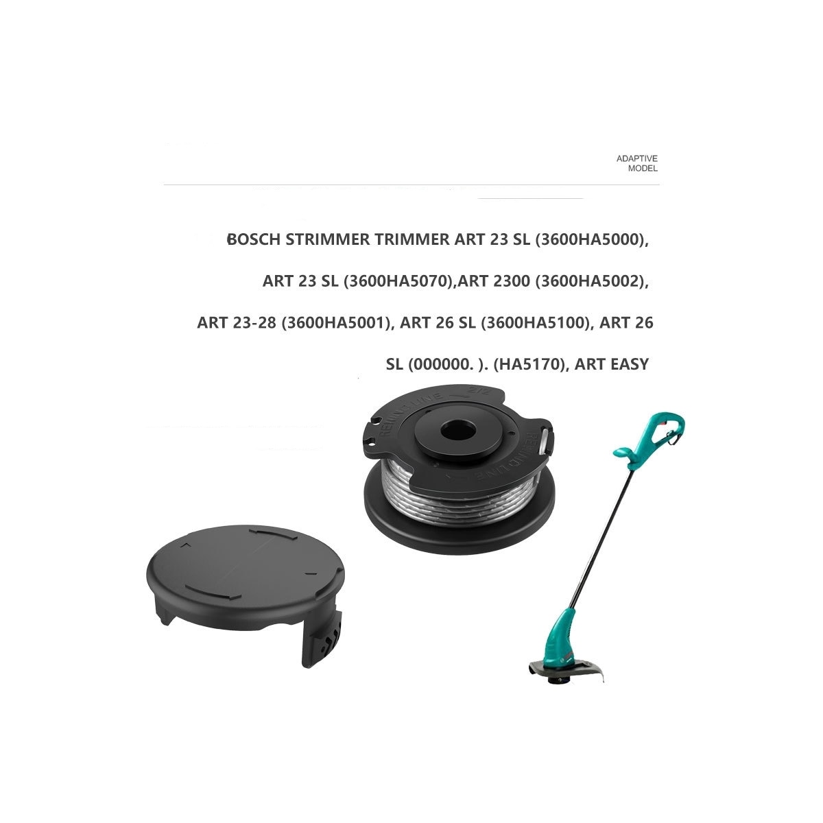 Sett med spolelinje og deksel til Bosch Easy GrassCut 18-230