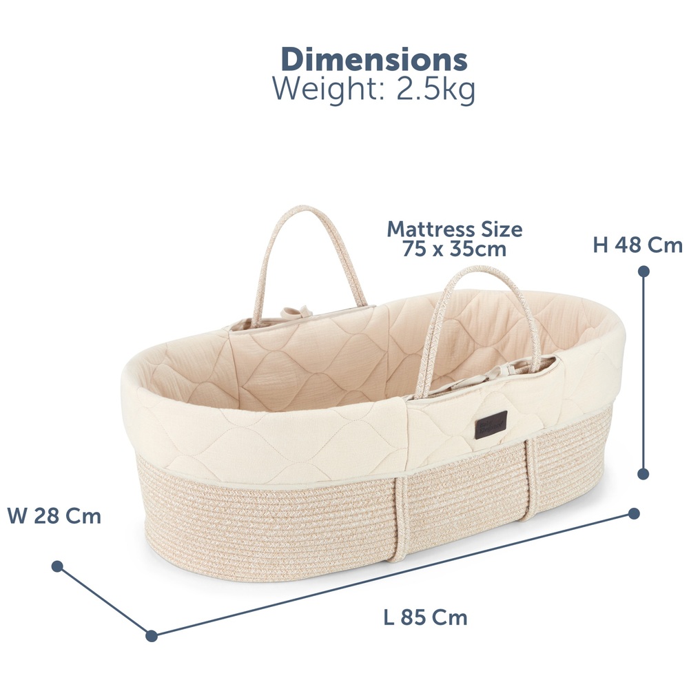 Baby Elegance Moseskorb und Schaukelgestell-Set