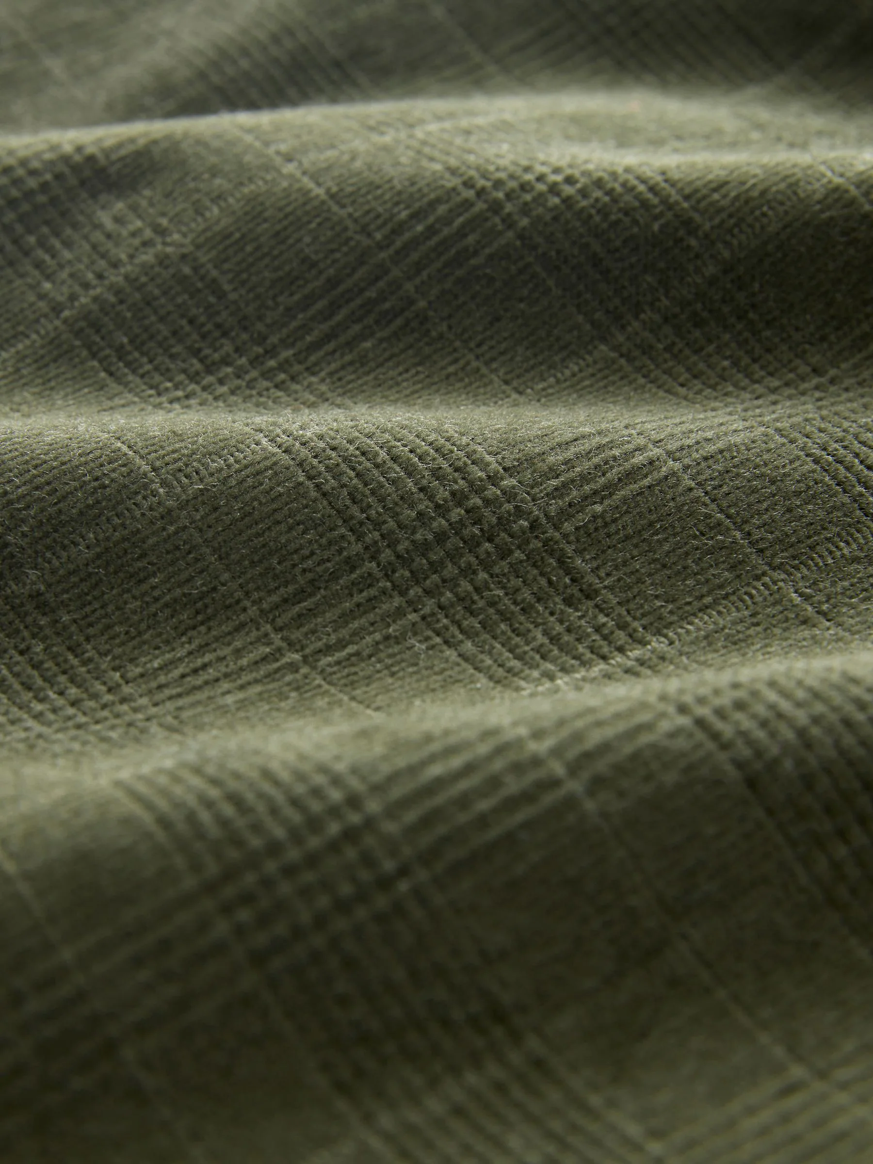 Groene ruit - Corduroy broek met wijde pijpen