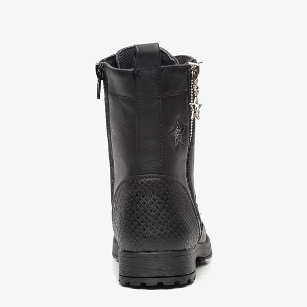 Blue Box meisjes veterboots met glitter sterren