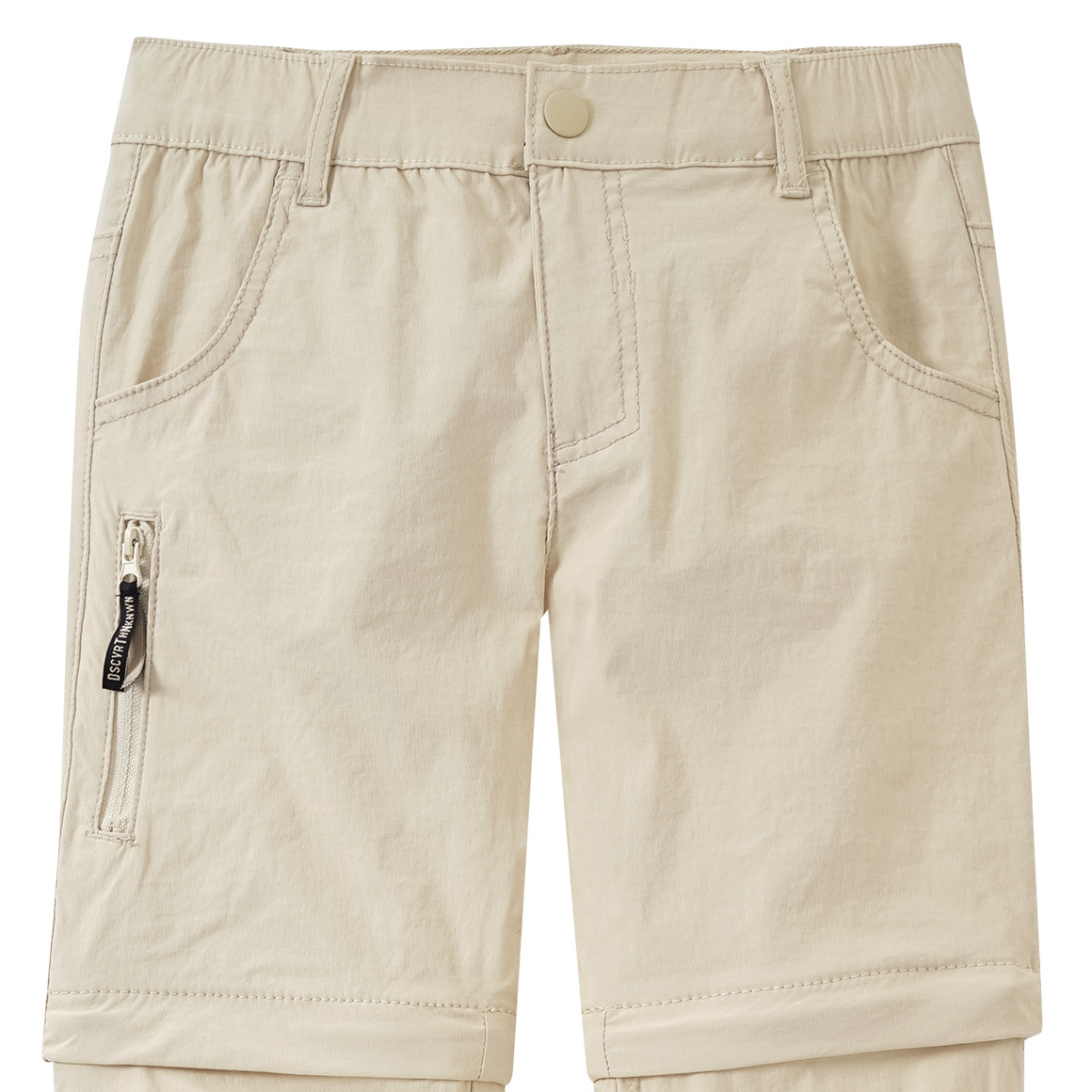 Topolino Kinder Trekking-Hose mit Zippertasche beige