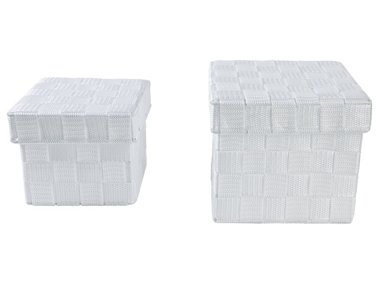 Gevlochten opbergboxen