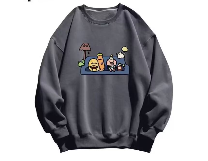 Kupyd - Sweatshirt met ronde hals en cartoonprint