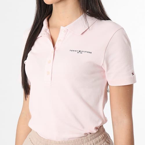 Polo Manches Courtes Slim Mini Corp Logo 1032 Rose