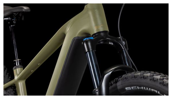 VTT Électrique Semi-Rigide Cube Reaction Hybrid Pro 800 Shimano Deore/Deore XT 12V 800 Wh 27.5'' Vert Dusty Olive 2025