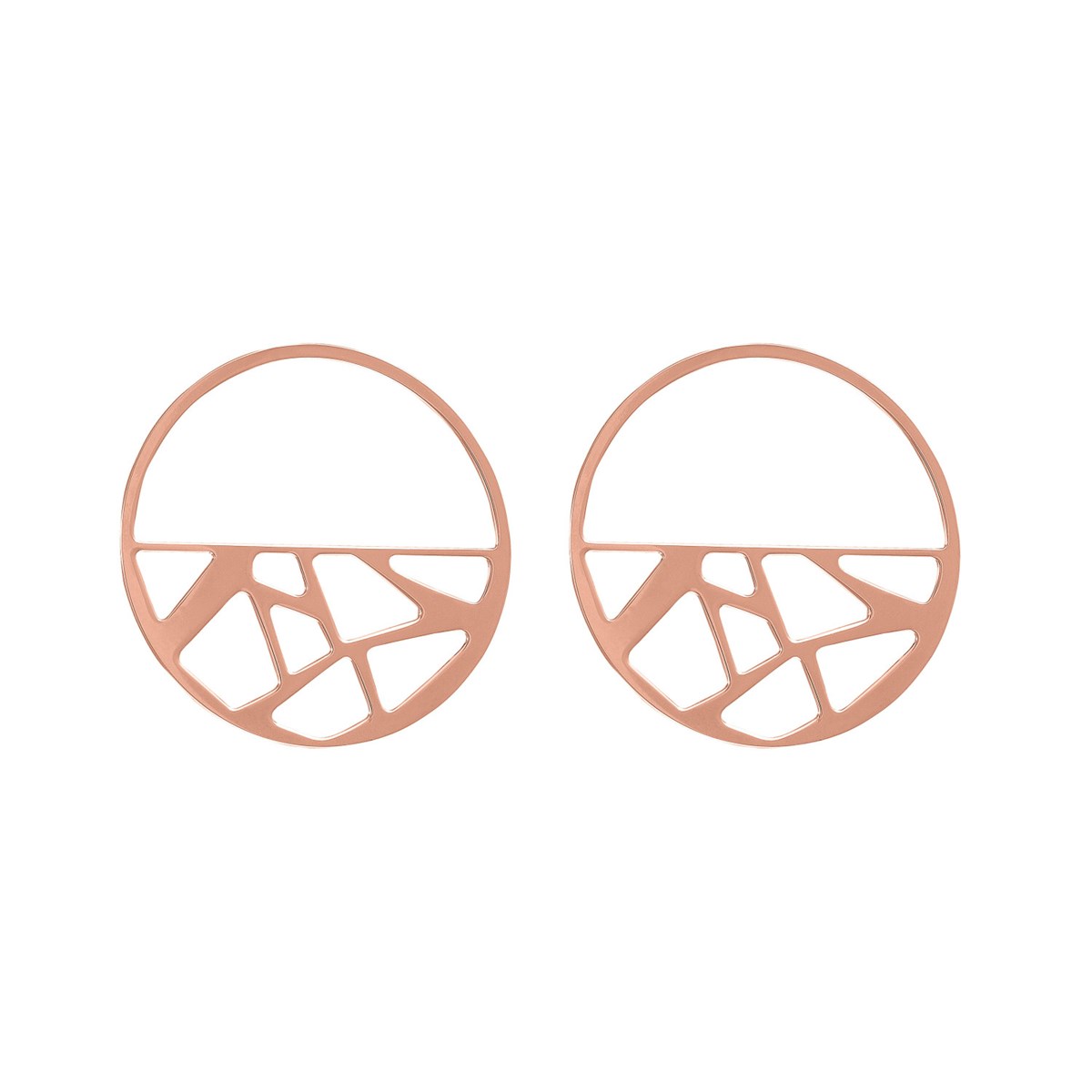 Créoles Les Georgettes Girafe rosées 43mm