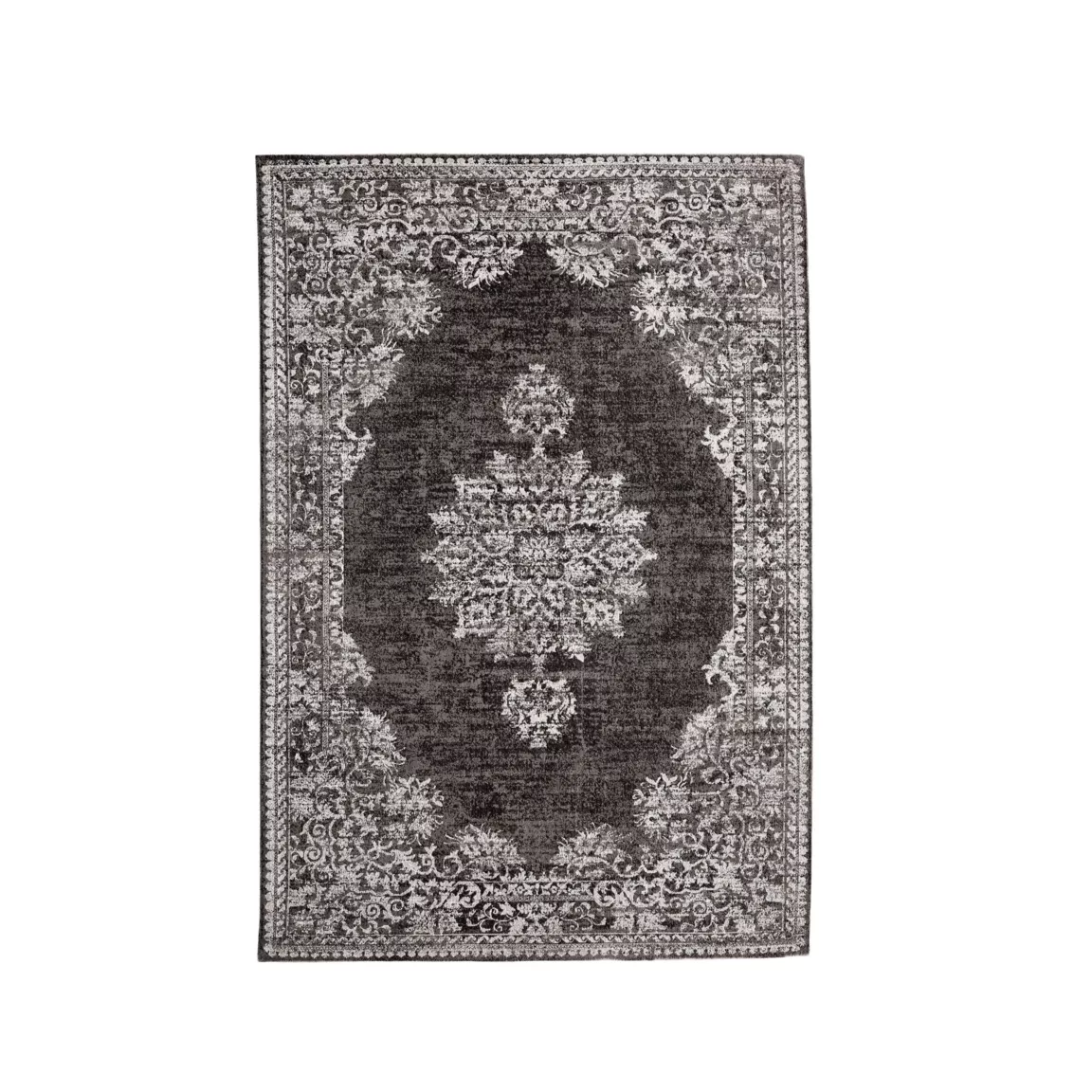 Tapis de salon rectangulaire jacquard (160 x 230 cm) Sana Gris