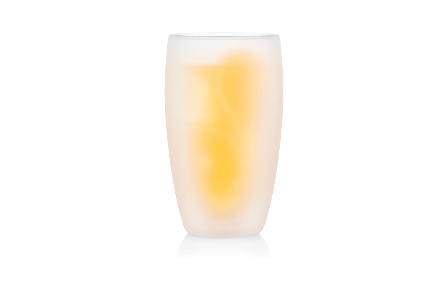 Trinkglas Pavina 2er Set Weiss, milchig, 0.45 lZwei silikonbeschichtete, doppelwandige Gläser