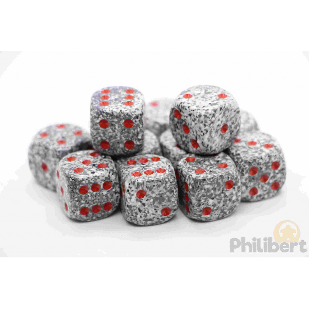 Set de 12 Dés 6 Faces Speckled